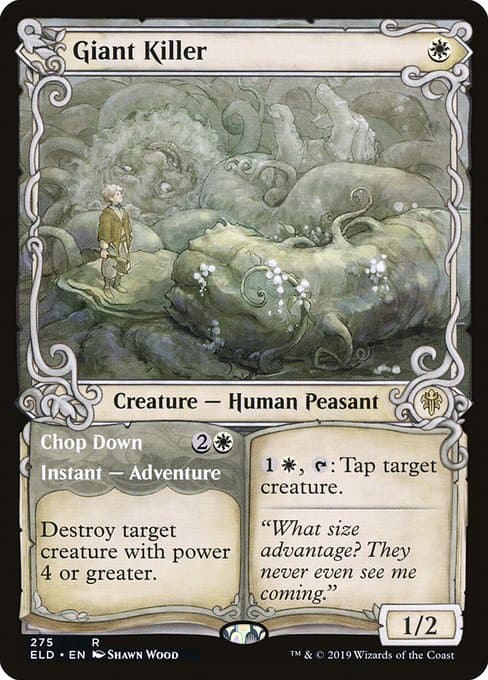 Giant Killer // Chop Down from Throne of Eldraine (Rare)