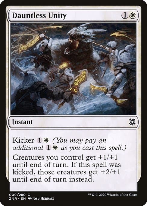 Dauntless Unity from Zendikar Rising (Common)