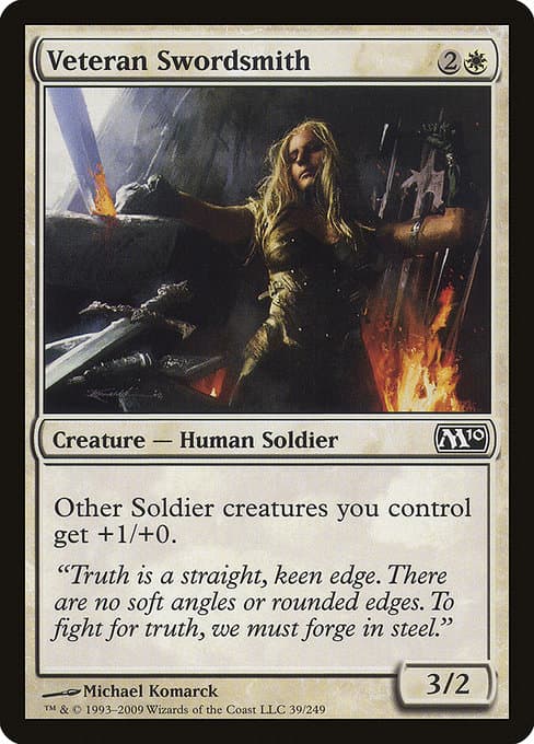 Veteran Swordsmith from Magic 2010 (Common)