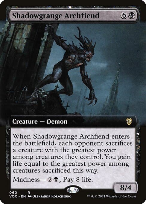 Shadowgrange Archfiend from Crimson Vow Commander (Rare)