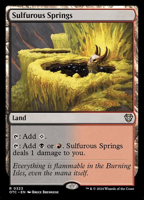 Sulfurous Springs from Outlaws of Thunder Junction Commander (Rare)
