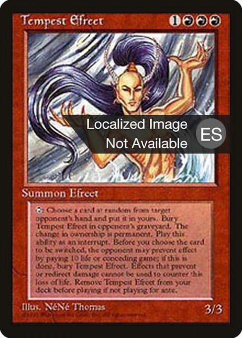 Tempest Efreet from Fourth Edition Foreign Black Border (Rare)
