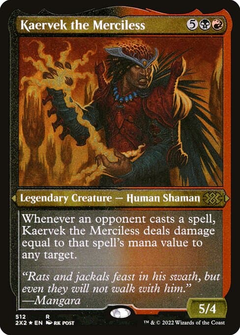 Kaervek the Merciless from Double Masters 2022 (Rare)