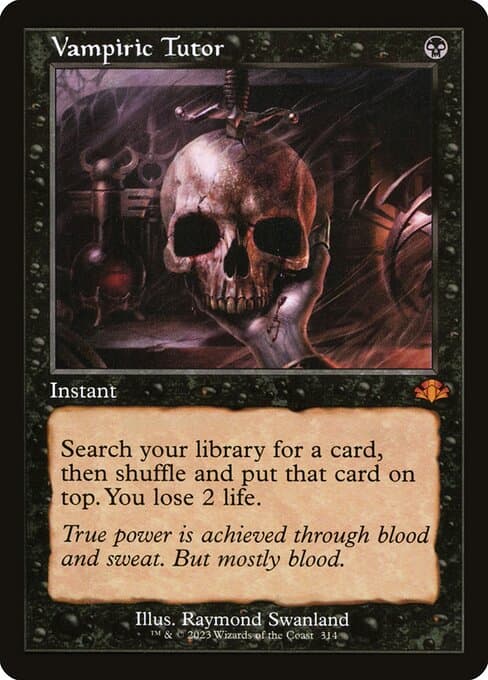 Vampiric Tutor from Dominaria Remastered (Mythic)