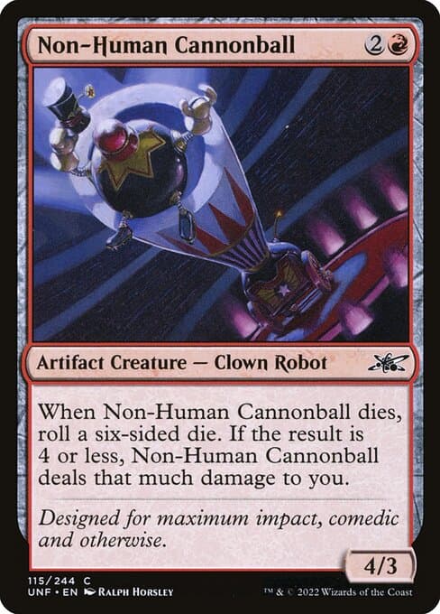 Non-Human Cannonball from Unfinity (Common)