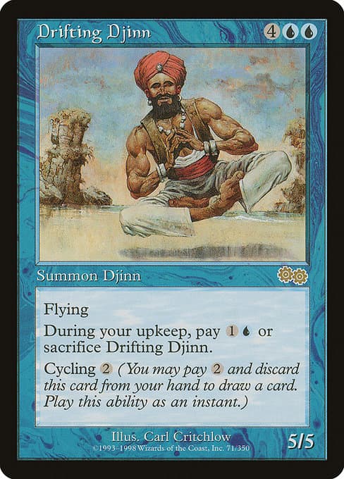 Drifting Djinn from Urza's Saga (Rare)