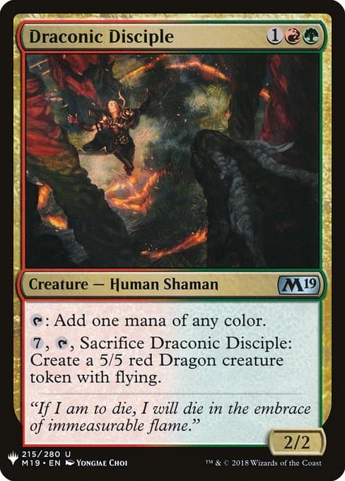 Draconic Disciple from The List (Uncommon)
