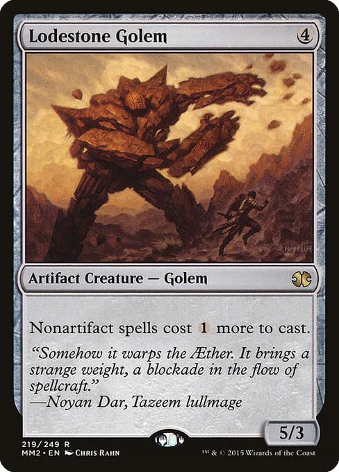 Lodestone Golem from Modern Masters 2015 (Rare)