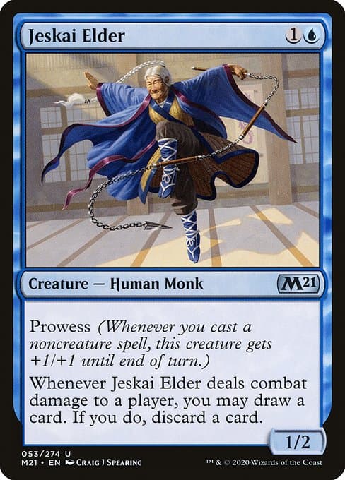 Jeskai Elder from Core Set 2021 (Uncommon)
