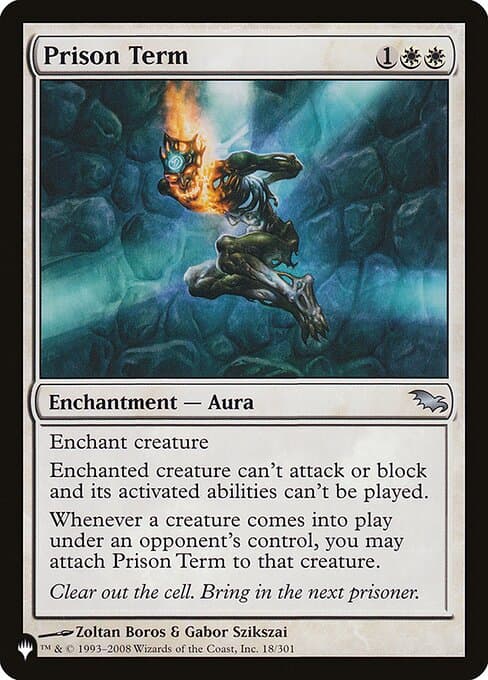 Prison Term from The List (Uncommon)