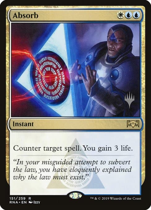 Absorb from Ravnica Allegiance Promos (Rare)