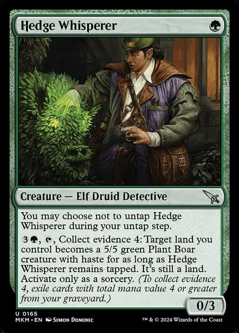 Hedge Whisperer from Murders at Karlov Manor (Uncommon)