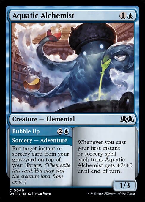 Aquatic Alchemist // Bubble Up from Wilds of Eldraine (Common)