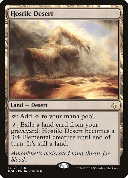 Hostile Desert from Hour of Devastation (Rare)