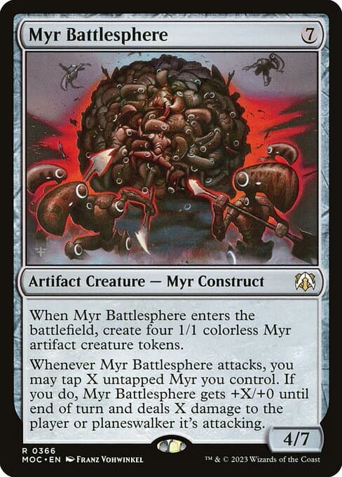 Myr Battlesphere from March of the Machine Commander (Rare)