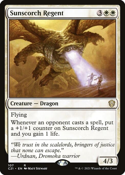 Sunscorch Regent from Commander 2021 (Rare)