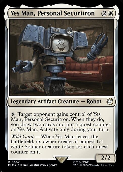 Yes Man, Personal Securitron from Fallout (Rare)