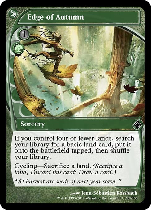 Edge of Autumn from Magic Online Theme Decks (Common)