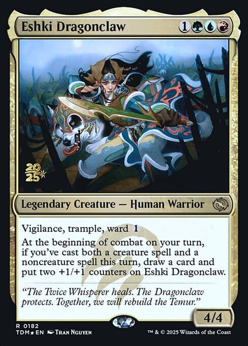 Eshki Dragonclaw from Tarkir: Dragonstorm Promos (Rare)