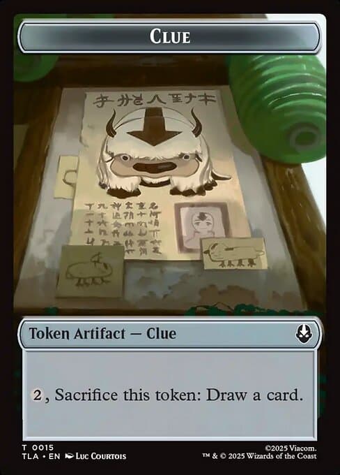 Clue from Avatar: The Last Airbender Tokens (Common)