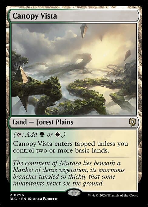 Canopy Vista from Bloomburrow Commander (Rare)