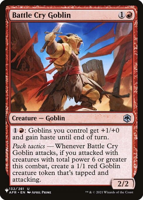 Battle Cry Goblin from The List (Uncommon)