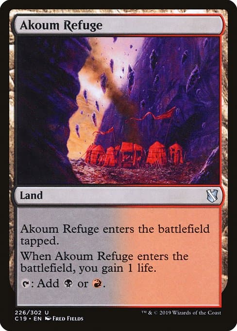 Akoum Refuge from Commander 2019 (Uncommon)
