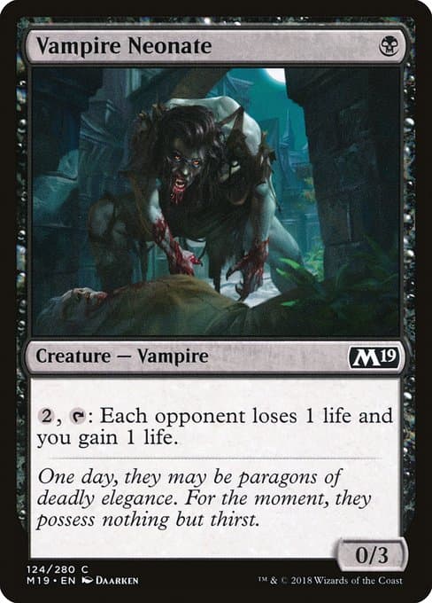 Vampire Neonate from Core Set 2019 (Common)