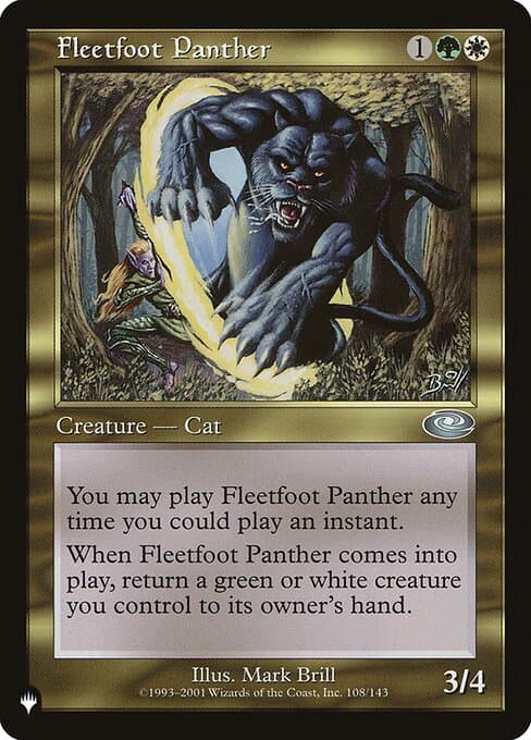 Fleetfoot Panther from The List (Uncommon)