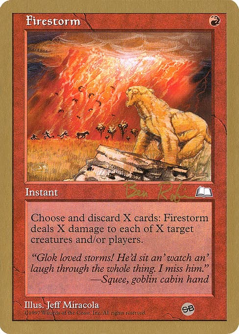 Firestorm from World Championship Decks 1998 (Rare)