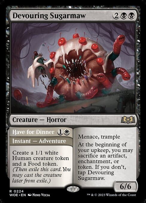 Devouring Sugarmaw // Have for Dinner from Wilds of Eldraine (Rare)