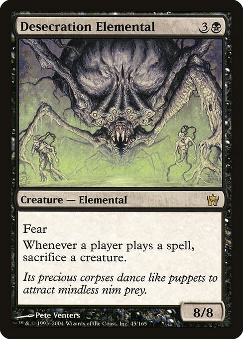 Desecration Elemental from Fifth Dawn (Rare)