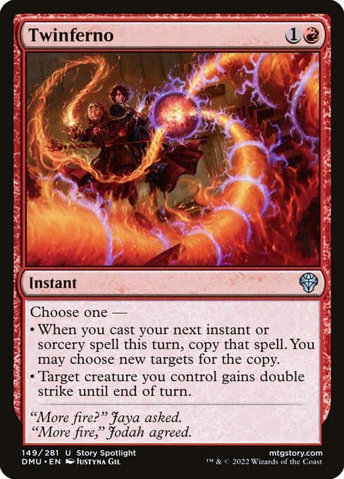 Twinferno from Dominaria United (Uncommon)