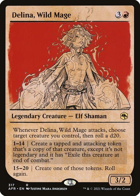 Delina, Wild Mage from Adventures in the Forgotten Realms (Rare)