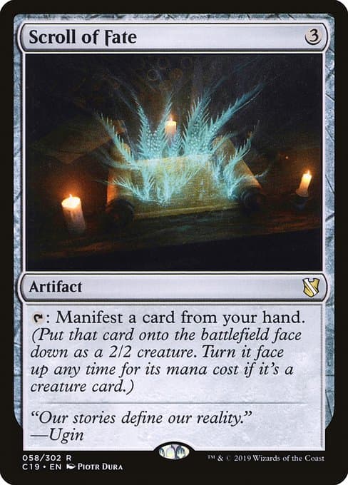 Scroll of Fate from Commander 2019 (Rare)