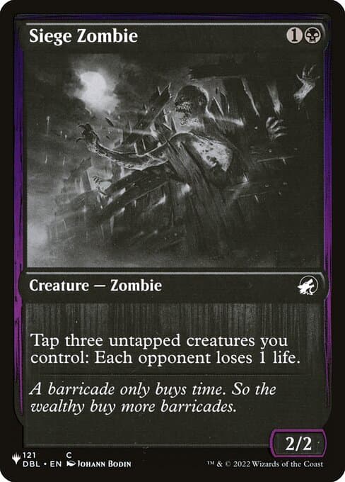 Siege Zombie from The List (Common)