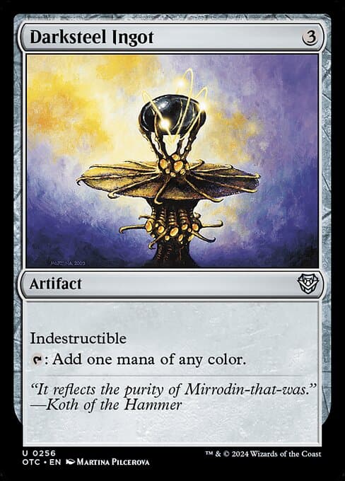 Darksteel Ingot from Outlaws of Thunder Junction Commander (Uncommon)