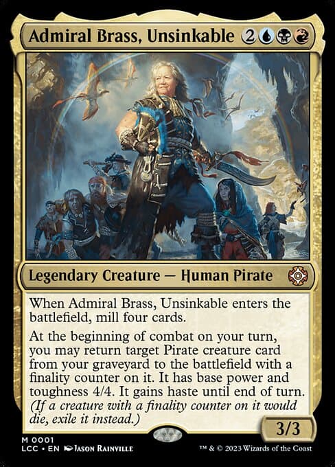 Admiral Brass, Unsinkable (Mythic)