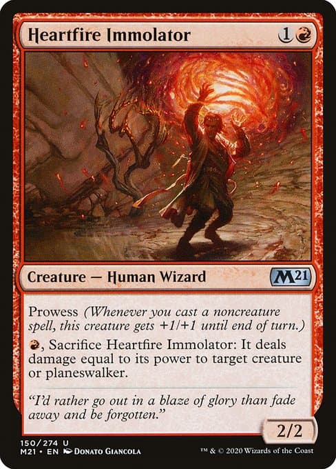 Heartfire Immolator from Core Set 2021 (Uncommon)