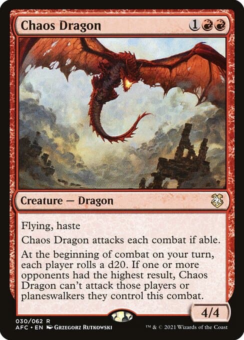 Chaos Dragon from Forgotten Realms Commander (Rare)