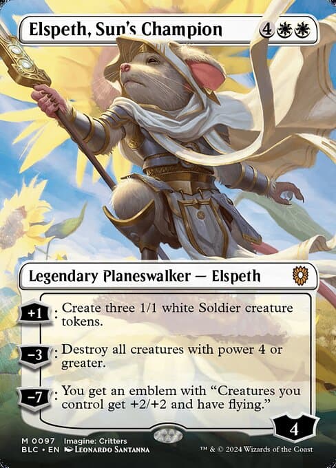 Elspeth, Sun's Champion from Bloomburrow Commander (Mythic)