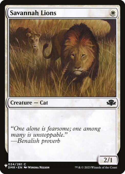 Savannah Lions from The List (Common)