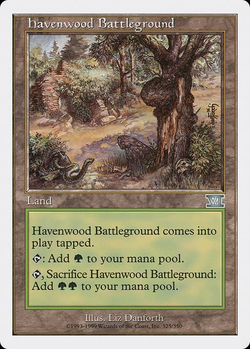 Havenwood Battleground from Classic Sixth Edition (Uncommon)