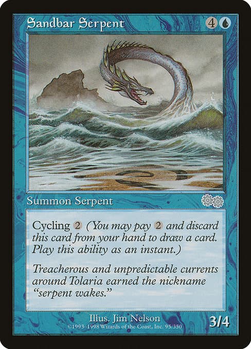 Sandbar Serpent from Urza's Saga (Uncommon)