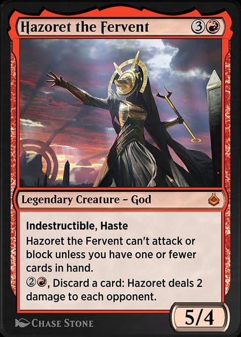 Hazoret the Fervent #159 – Amonkhet Remastered Hazoret the Fervent from Amonkhet Remastered (Mythic)