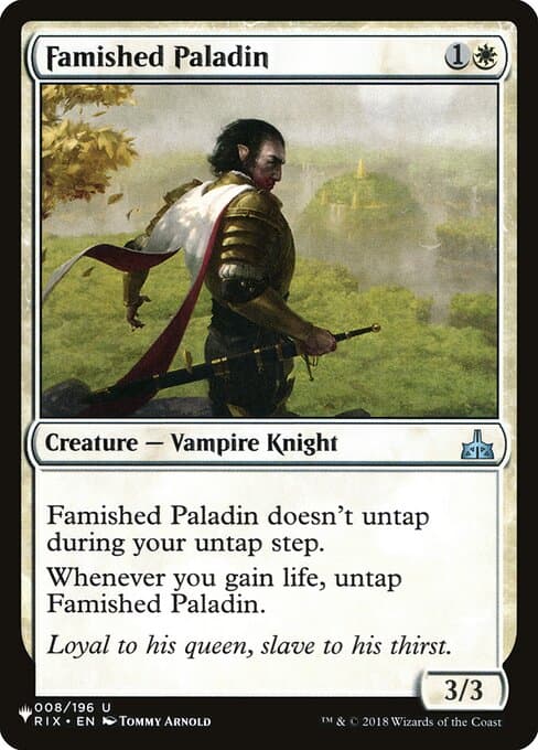 Famished Paladin from The List (Uncommon)