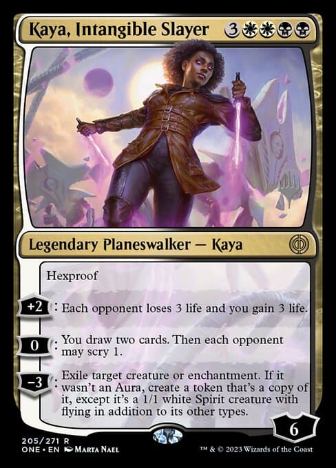 Kaya, Intangible Slayer from Phyrexia: All Will Be One Promos (Rare)