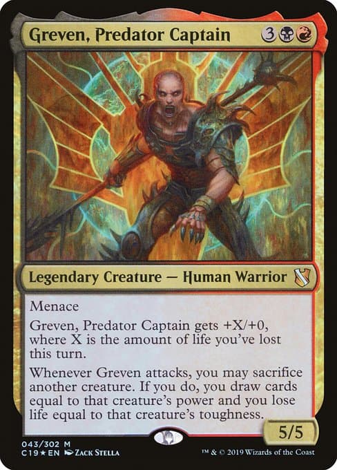 Greven, Predator Captain from Commander 2019 (Mythic)