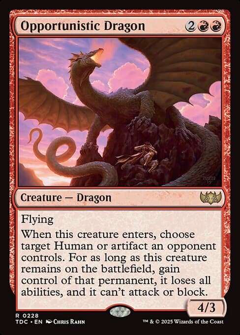 Opportunistic Dragon from Tarkir: Dragonstorm Commander (Rare)