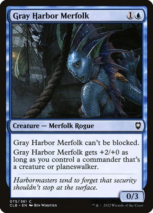Gray Harbor Merfolk from Commander Legends: Battle for Baldur's Gate (Common)